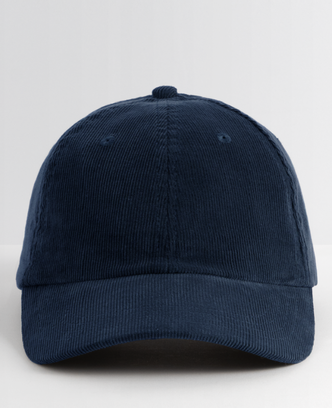 Embroidered Corduroy Cap Front - center