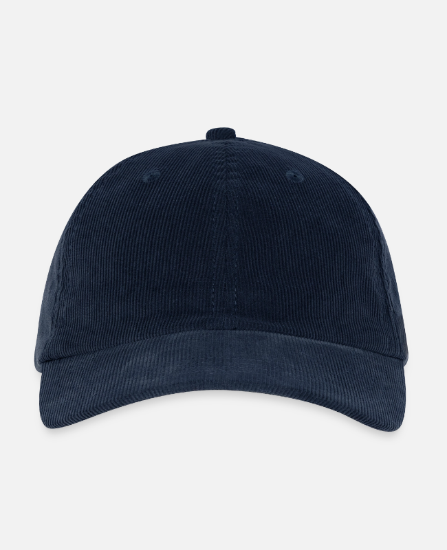 Embroidered Corduroy Cap Front - center
