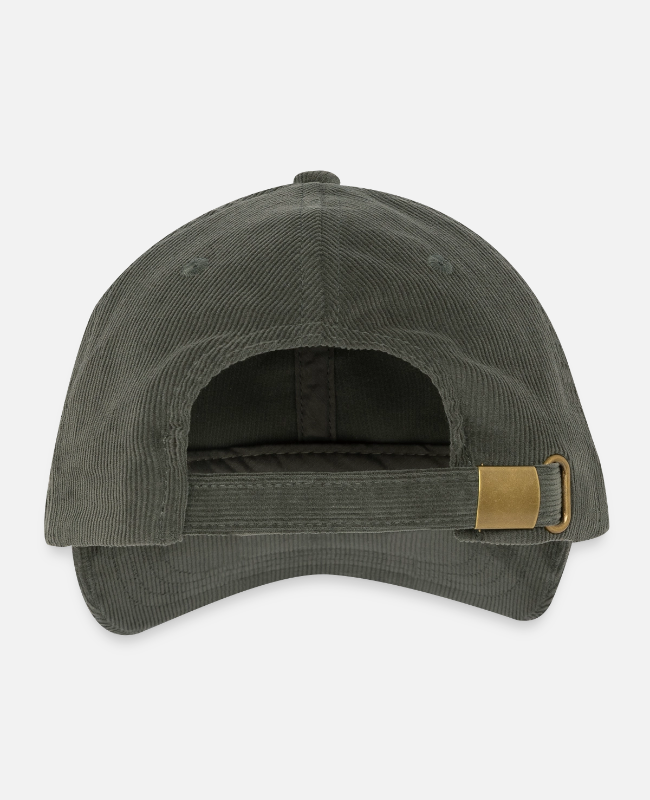 Embroidered Corduroy Cap Back - center