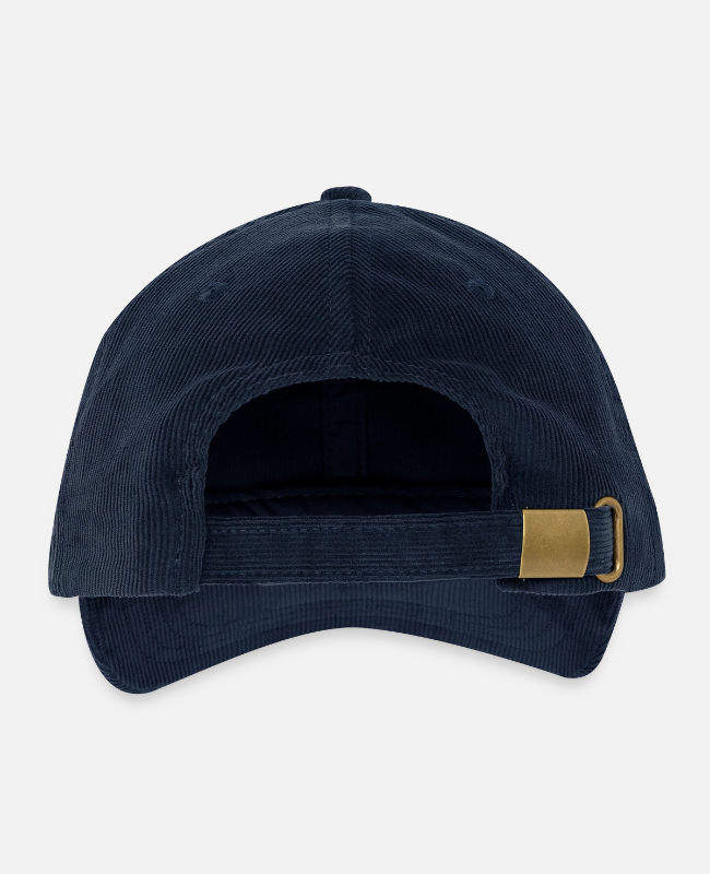 Embroidered Corduroy Cap Back - center
