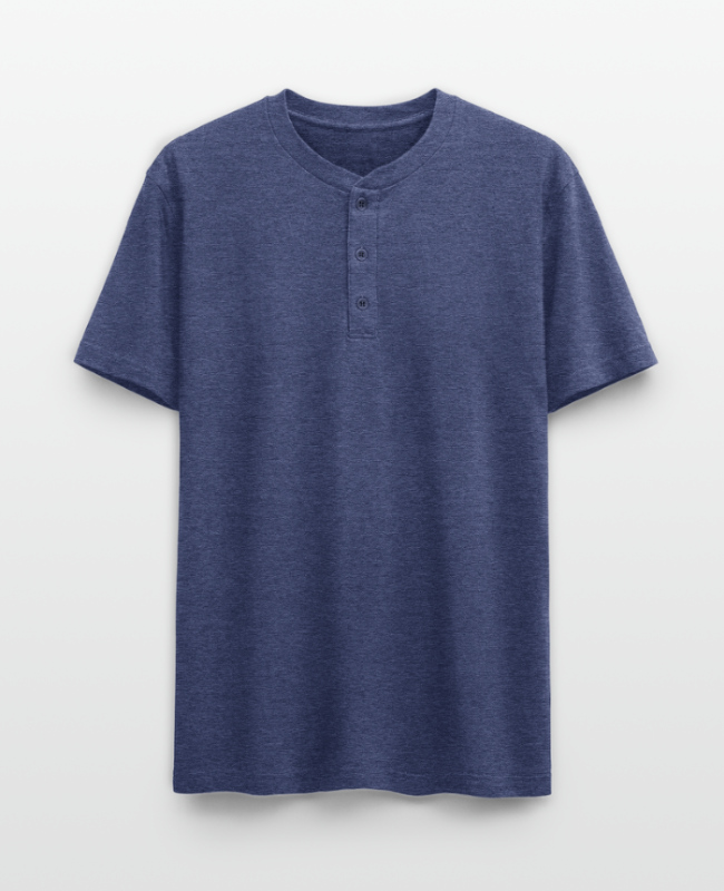 Unisex Henley T-Shirt Front - center