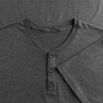 Product details: Unisex Henley T-Shirt Close-up
