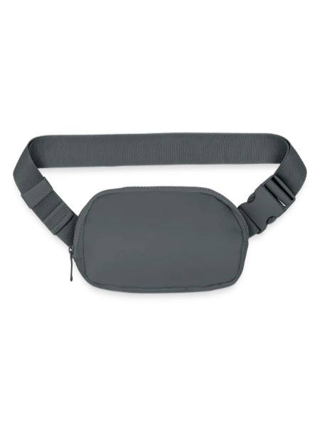 Matte Hip Bag - mineral grey - Front