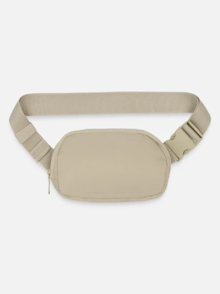 Matte Hip Bag - sandgrau - Front