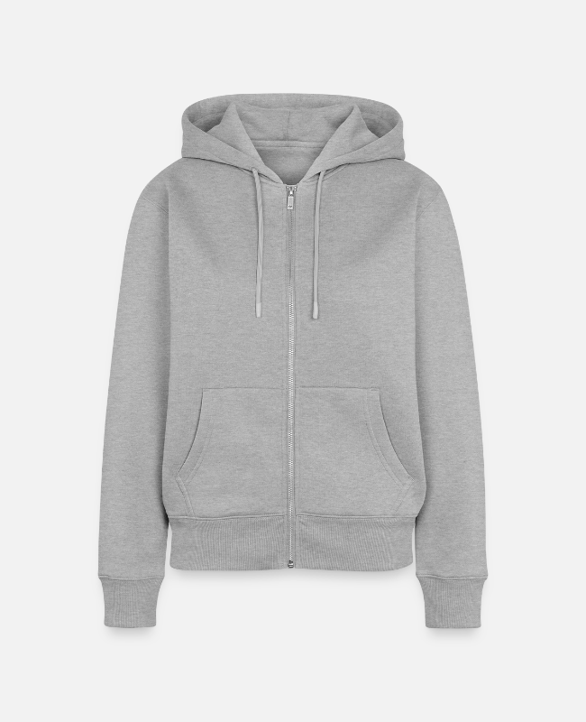 Women's Premium Organic Zip Hoodie Front - center