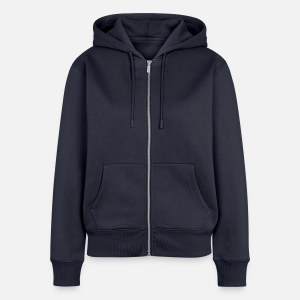Women's Premium Organic Zip Hoodie-navy