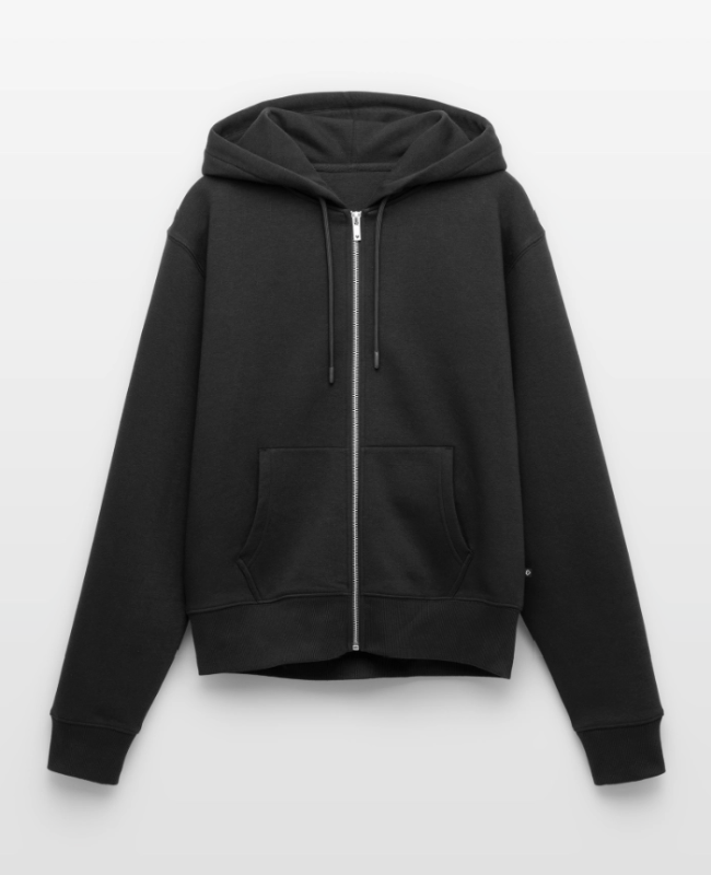 Women's Premium Organic Zip Hoodie Front - center