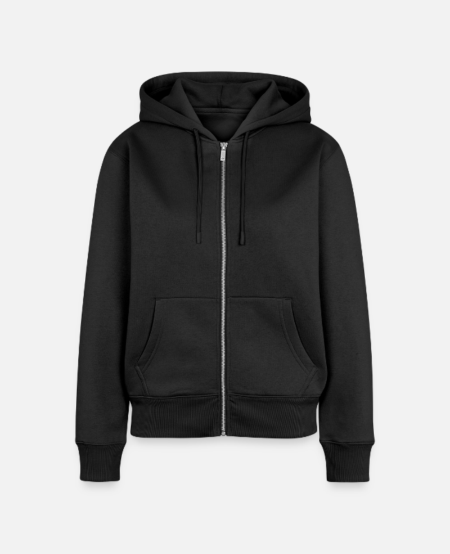 Women's Premium Organic Zip Hoodie Front - center