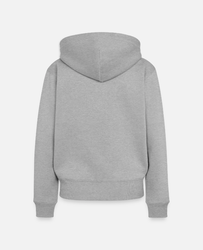Women's Premium Organic Zip Hoodie Back - center