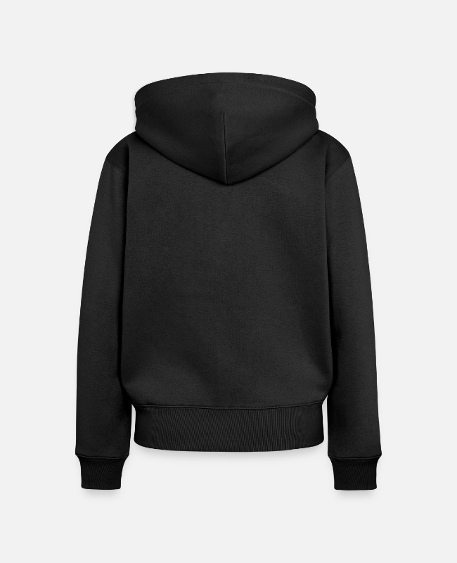 Women's Premium Organic Zip Hoodie Back - center