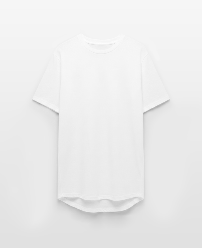 Long Body Men’s T-Shirt Front - center