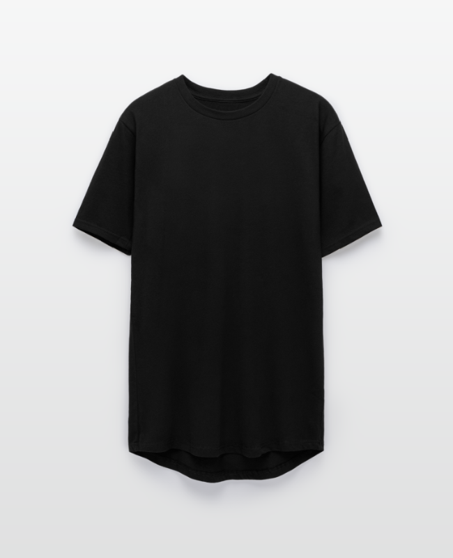 Long Body Men’s T-Shirt Front - center