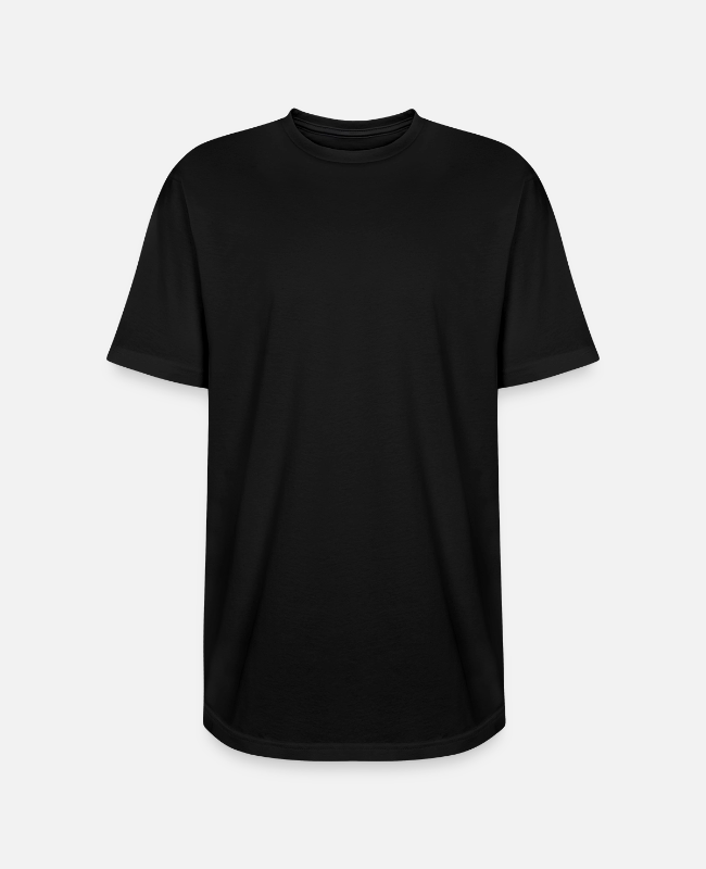 Long Body Men’s T-Shirt Front - center