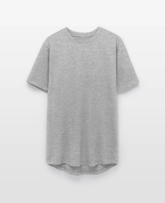 Long Body Men’s T-Shirt Front - center