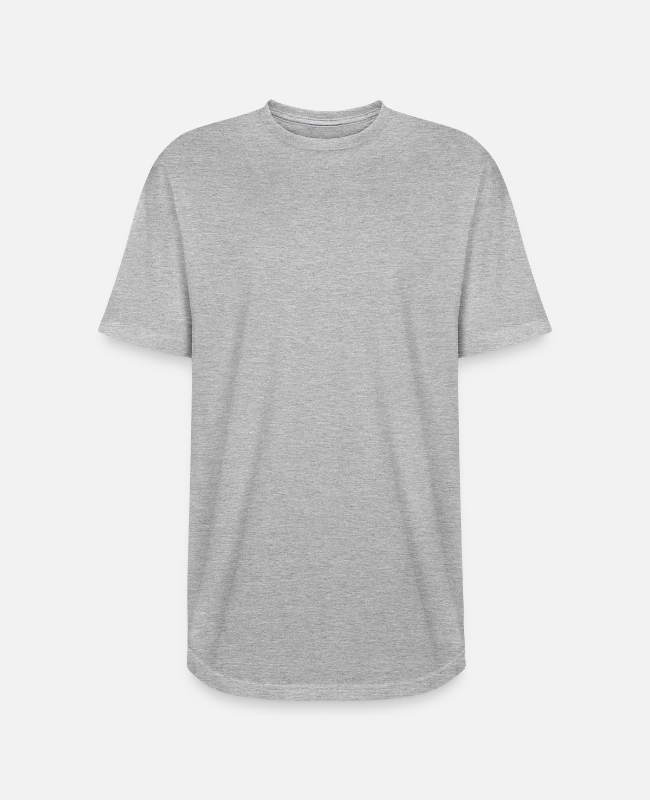 Long Body Men’s T-Shirt Front - center