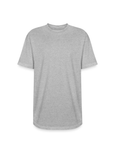 Long Body Men’s T-Shirt - heather gray - Front