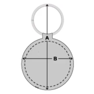 Round Shaped Keychain