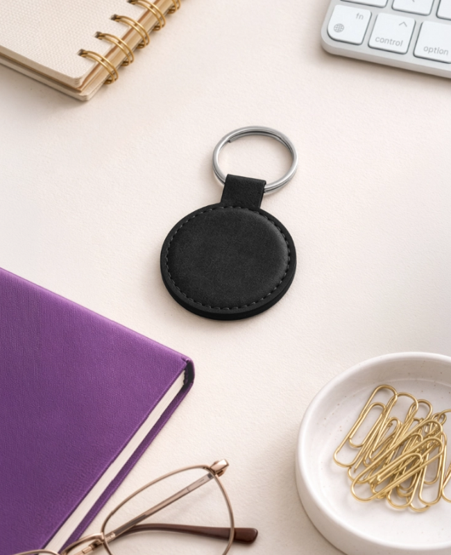 Round Shaped Keychain Front - center