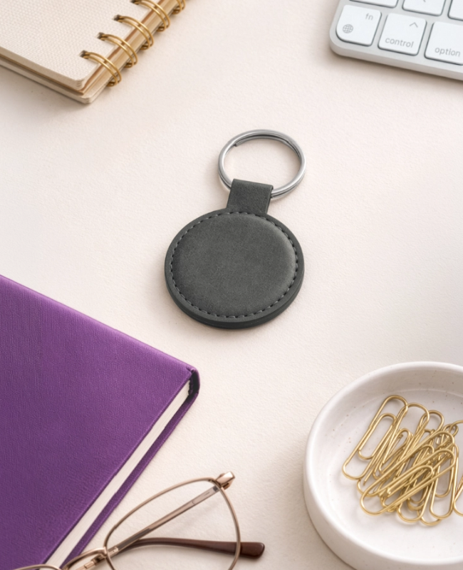 Round Shaped Keychain Front - center