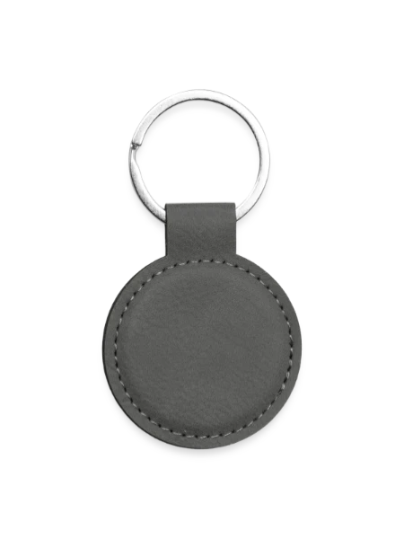 Porte-clés rond - gris graphite - Devant
