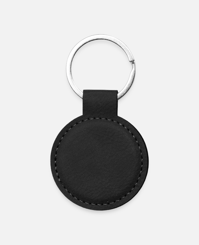 Round Shaped Keychain Back - center