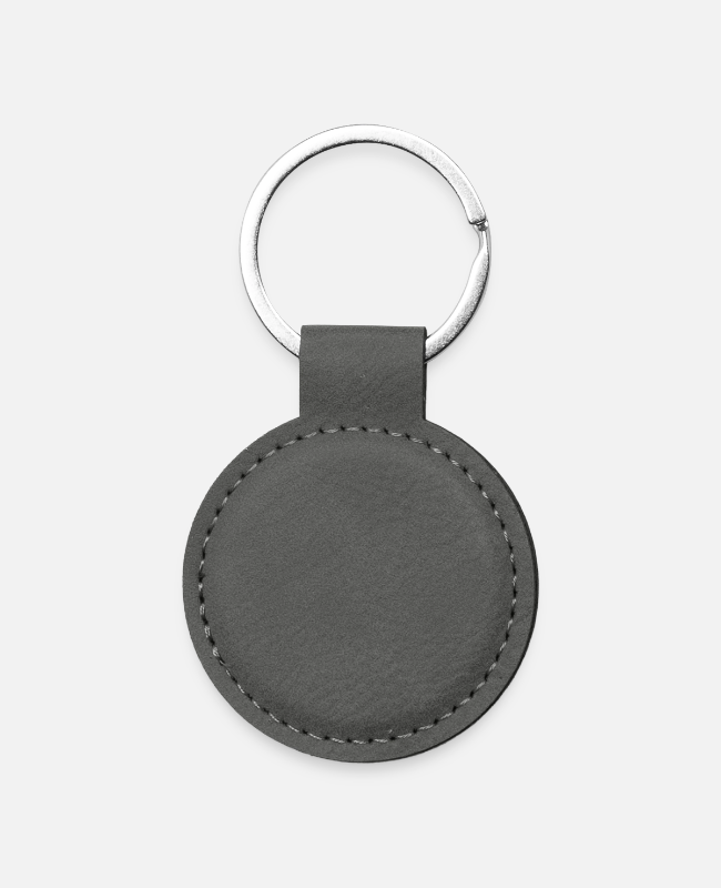Round Shaped Keychain Back - center