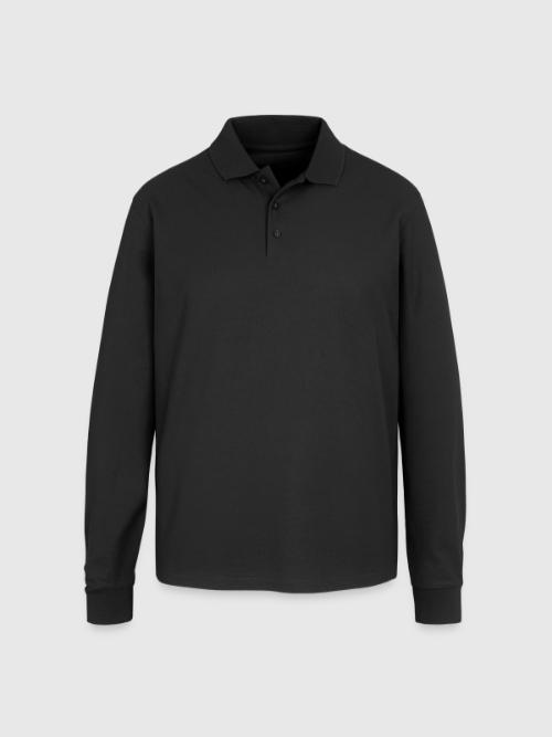 Unisex Long Sleeve Pique Polo Shirt