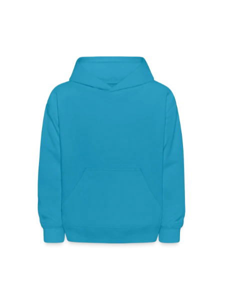 Kids' Hoodie - turquoise - Front