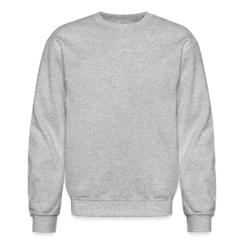 Unisex Crewneck Sweatshirt - heather gray - Front - AI Model Female 172 light (172cm) & AI Model Male 185 dark (185cm)