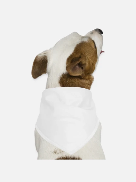 Dog Bandana - white - Front