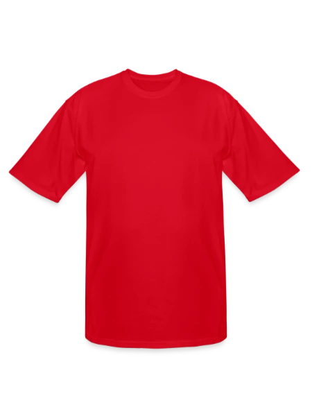 Men's Tall T-Shirt - red - Front