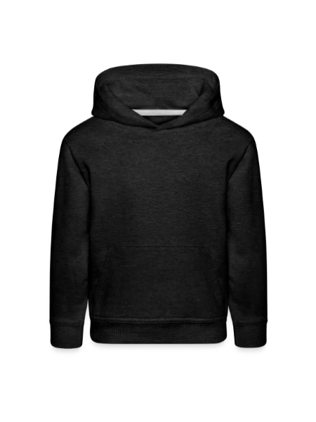 Kids‘ Premium Hoodie - charcoal grey - Front