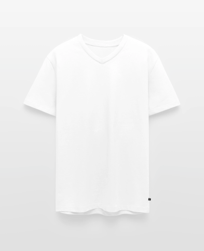 Men's Premium Organic V-Neck T-Shirt Front - center