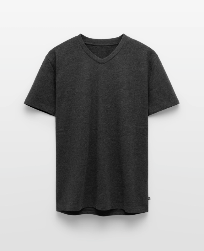 Men's Premium Organic V-Neck T-Shirt Front - center