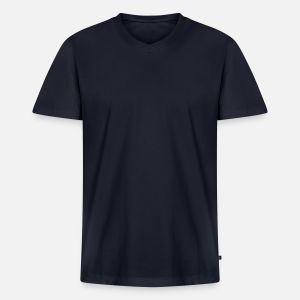 Men's Premium Organic V-Neck T-Shirt-navy