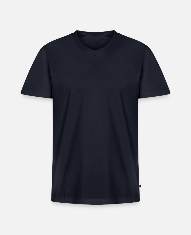Men's Premium Organic V-Neck T-Shirt Front - center