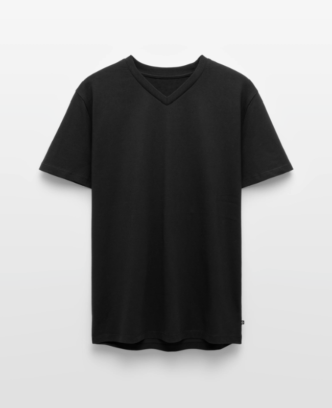 Men's Premium Organic V-Neck T-Shirt Front - center