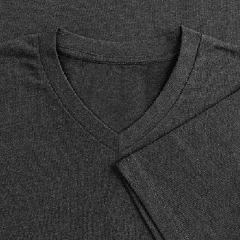 Product details: Men's Premium Organic V-Neck T-Shirt Close-up