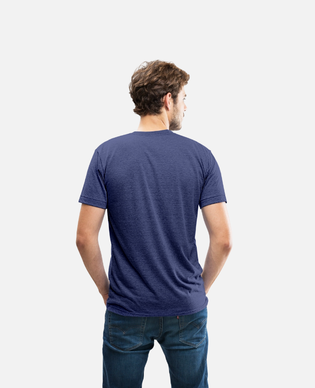 Unisex Tri-Blend T-Shirt Back - center