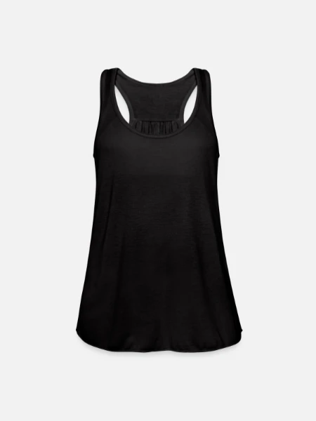 Women's Flowy Tank Top by Bella - deep heather - Front