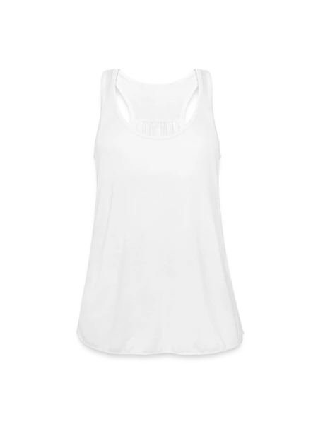 Women's Flowy Tank Top by Bella - white - Front