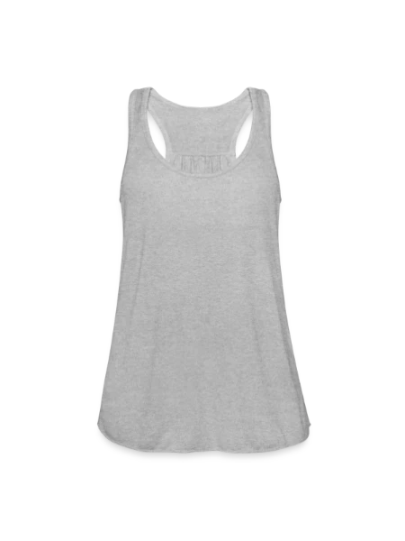 Women's Flowy Tank Top by Bella - heather gray - Front