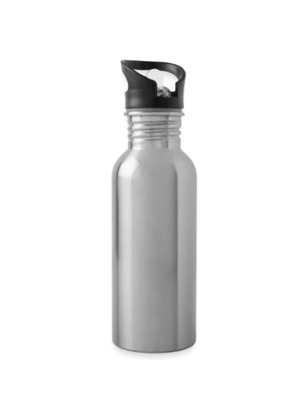 20 oz Water Bottle - silver - Right