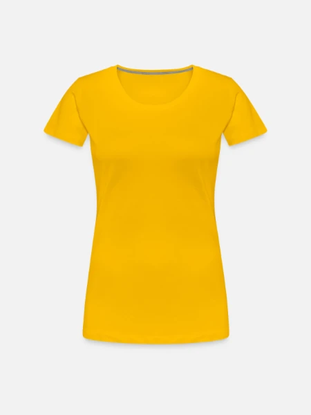 Women's Premium T-Shirt - sun yellow - Front