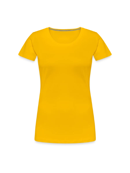 Women's Premium T-Shirt - sun yellow - Front