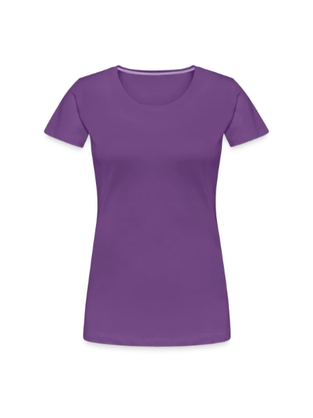 Women's Premium T-Shirt - purple - Front