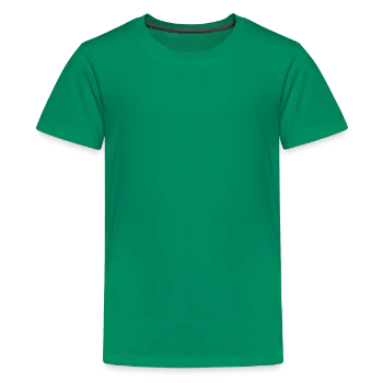Kids' Premium T-Shirt - kelly green - Front - AI Model Teenager Male light (155cm)