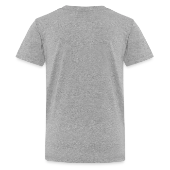Kids' Premium T-Shirt - heather gray - Back - AI Model Teenager Male light (155cm)