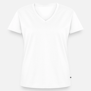 Women's Premium Organic V-Neck T-shirt-white