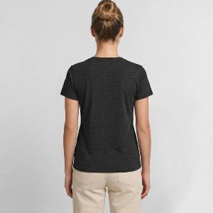 Women's Premium Organic V-Neck T-shirt - Back